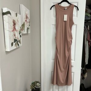 A New Day Ruched Sleeveless Maxi Dress